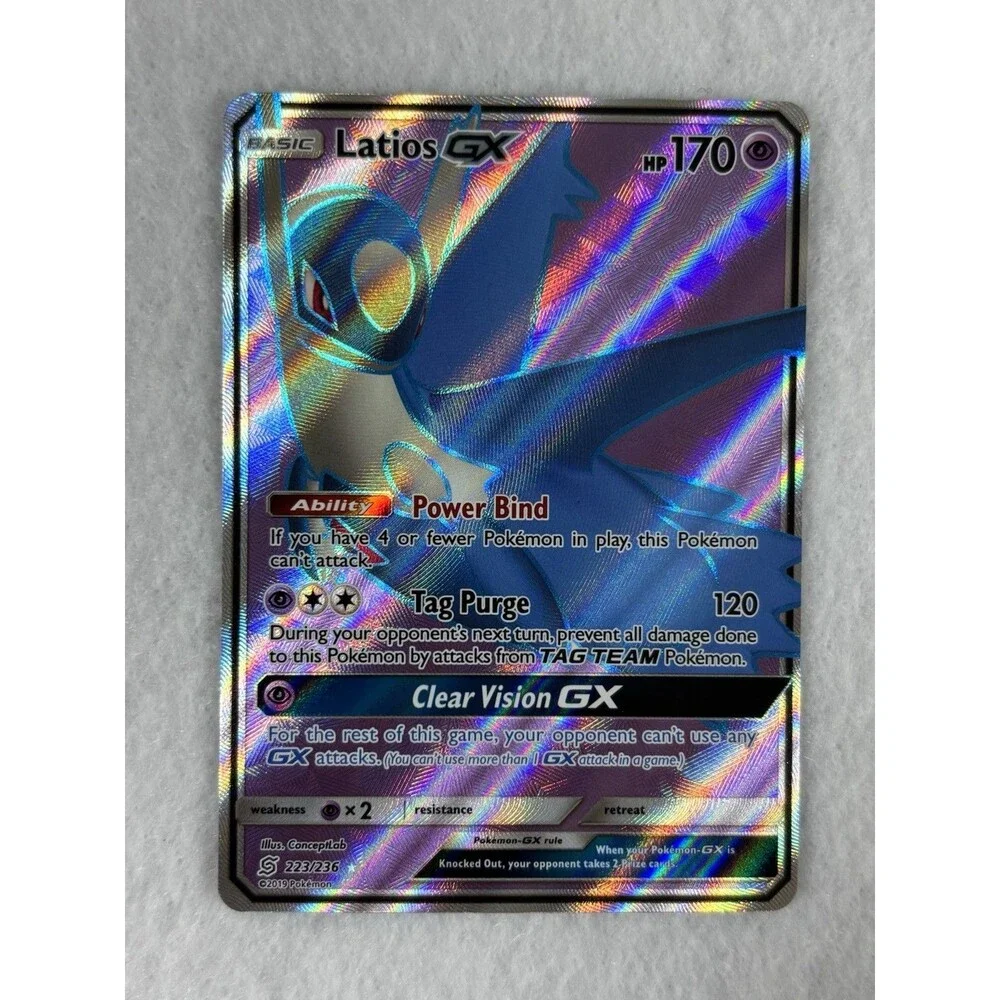 Pokémon Jirachi GX 79/236 & Latios GX 223/236 Ultra Rare Holo Card Lot